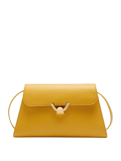 COCCINELLE DEW Sac bandoulière moyen en cuir martelé ensoleillé - Sacs pour Femme