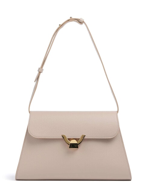 COCCINELLE DEW Sac bandoulière moyen en cuir martelé rosaces - Sacs pour Femme