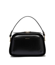 COCCINELLE MALETA CALF COC Sac &agrave; bandouli&egrave;re en cuir avec bandouli&egrave;re Noir - Sacs pour Femme - 1