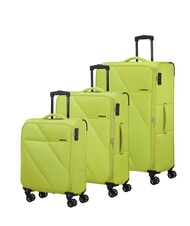AMERICAN TOURISTER SUN BREAK Lot de 3 trolleys : cabine+moyen, grand exp - Ensemble Valises