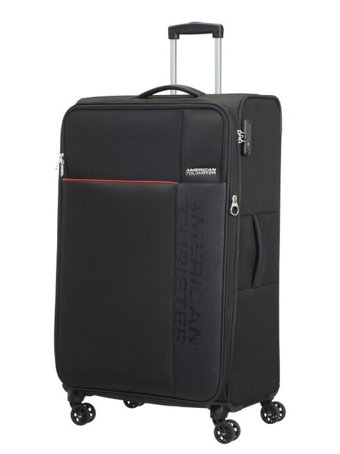 AMERICAN TOURISTER FUN CRUISE Grand chariot extensible NOIR / ROUGE - Valises Semi-rigides