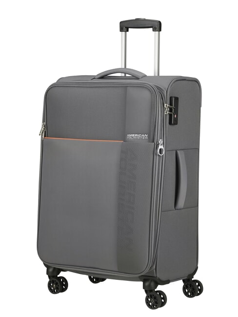 AMERICAN TOURISTER FUN CRUISE Chariot extensible moyen gris/orange - Valises Semi-rigides