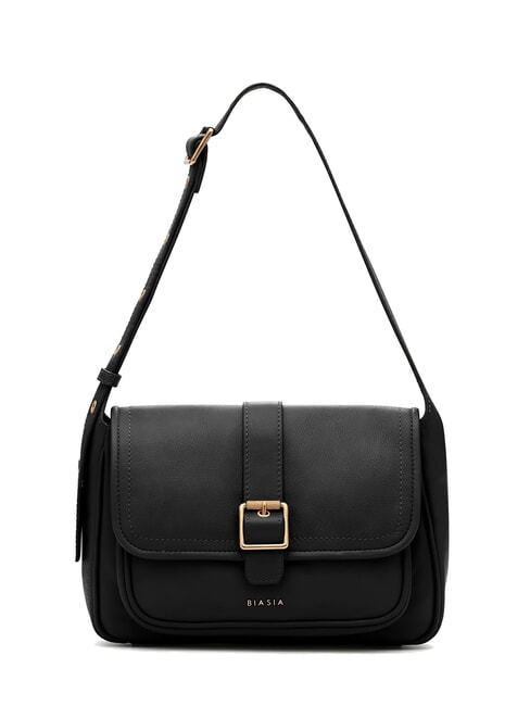 BIASIA FACTOR Sac à bandoulière en cuir noir - Sacs pour Femme
