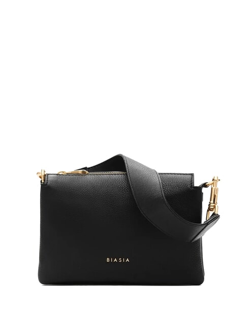 BIASIA FEATHER SMALL Petit sac à bandoulière en cuir noir - Sacs pour Femme