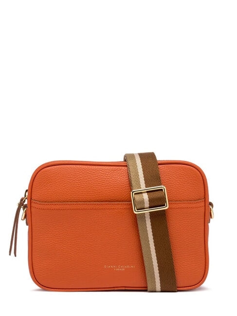 GIANNI CHIARINI NINA Sac photo en cuir corail - Sacs pour Femme