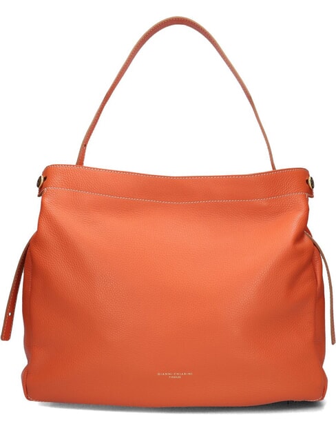 GIANNI CHIARINI OTTAVIA  Sac bandoulière, en cuir corail - Sacs pour Femme