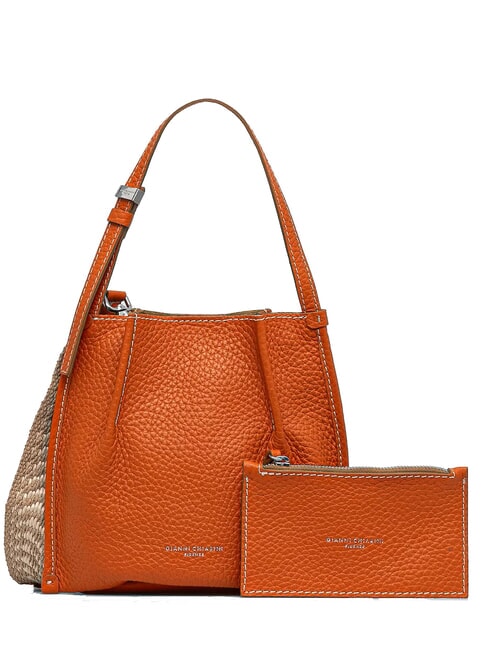 GIANNI CHIARINI DORY Sac seau à bandoulière, avec bandoulière corail-nature - Sacs pour Femme