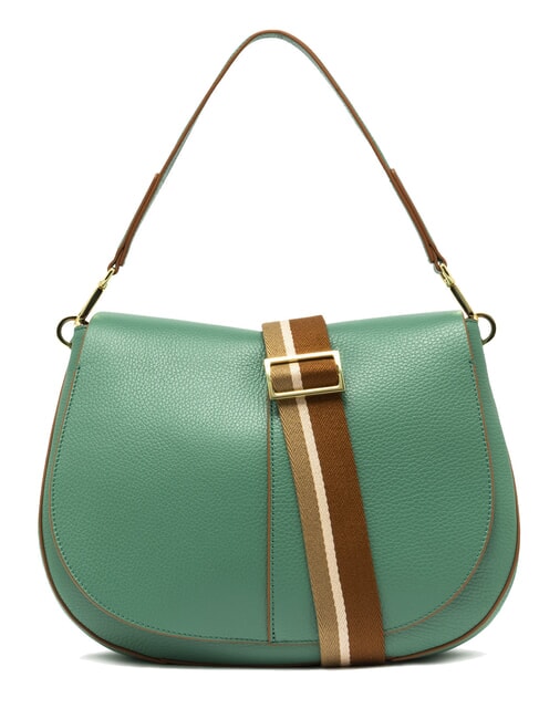 GIANNI CHIARINI HELENA ROUND Sac en cuir avec bandoulière en corde menthe - Sacs pour Femme