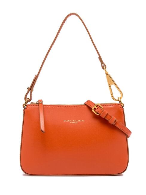 GIANNI CHIARINI BROOKE Sac bandoulière en cuir avec bandoulière corail - Sacs pour Femme
