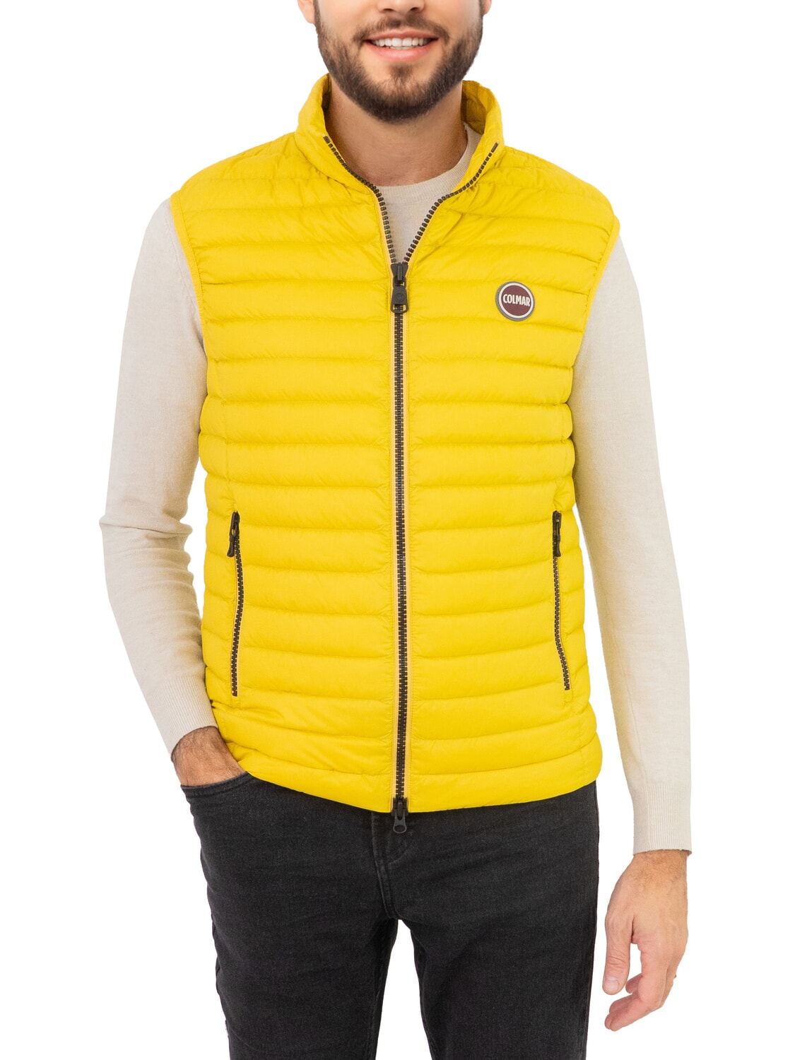 Colmar Repunk Gilet Matelassé Pour Homme Bouteille Souriante