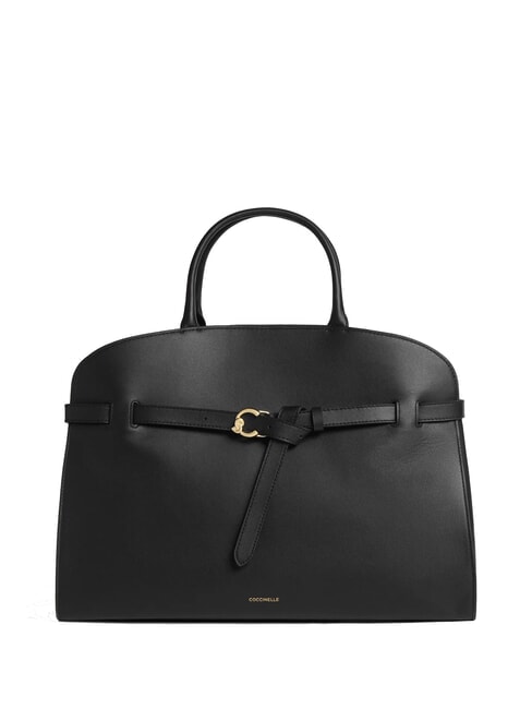 COCCINELLE SABINE Sac à main en cuir avec bandoulière Noir - Sacs pour Femme