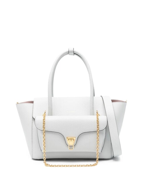 COCCINELLE DOUBLE BEAT Sac à bandoulière neige - Sacs pour Femme