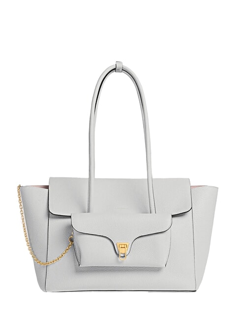 COCCINELLE DOUBLE BEAT Sac à bandoulière neige - Sacs pour Femme