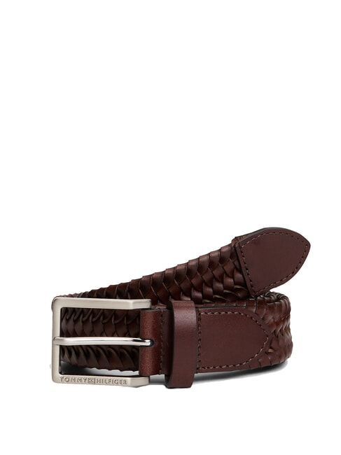 TOMMY HILFIGER OLIVER Ceinture en cuir café en grains - Ceintures