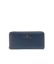 BRACCIALINI BASIC Portefeuille en cuir zipp&eacute; bleu - Portefeuilles Femme - 1