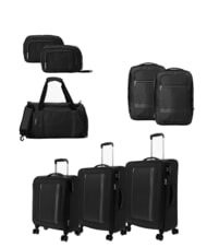 AMERICAN TOURISTER BLAZING RIDE Ensemble de 3 valises à roulettes + sac de voyage + 2 sacs à dos + 2 trousses de beauté - Ensemble Valises