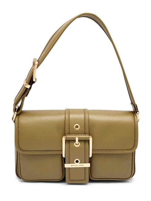 MICHAEL KORS COLBY Sac bandoulière en cuir safari vert - Sacs pour Femme