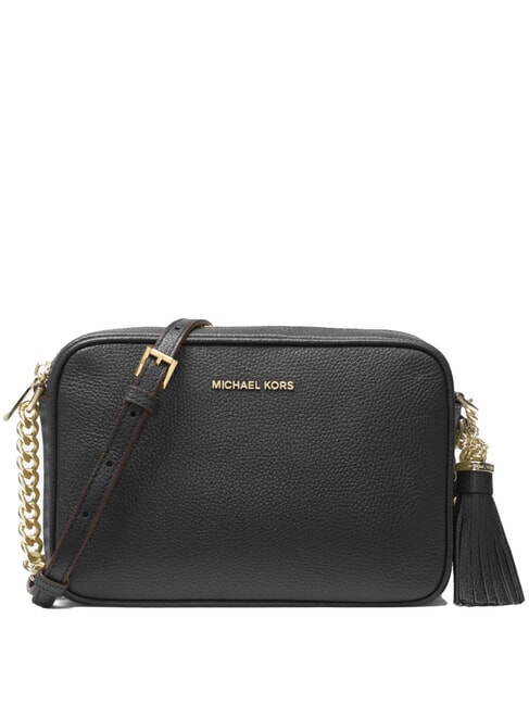 MICHAEL KORS JET SET Mini sac bandoulière en cuir noir - Sacs pour Femme