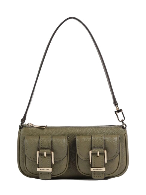 MICHAEL KORS ZOEY Sac bandoulière en cuir safari vert - Sacs pour Femme
