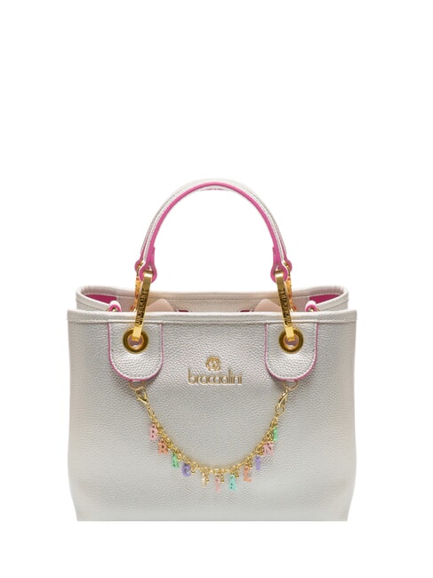 BRACCIALINI BETH Sac moyen avec pochette amovible argent - Sacs pour Femme