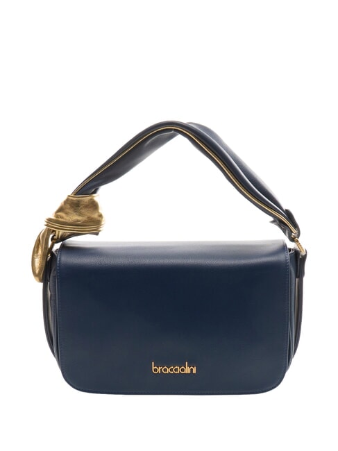 BRACCIALINI GRETA Sac à main en cuir avec bandoulière bleu - Sacs pour Femme