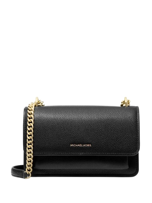 MICHAEL KORS CLAIRE Sac bandoulière en cuir, sac porté travers noir - Sacs pour Femme