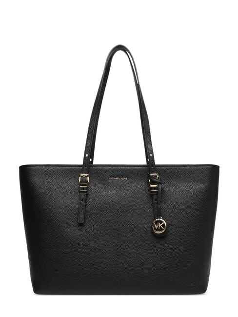 MICHAEL KORS QUINN sac de courses en cuir noir - Sacs pour Femme
