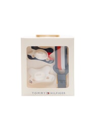 TOMMY HILFIGER TH Lot de 2 sucettes + cha&icirc;nette blanc - Barboteuses et tenues pour b&eacute;b&eacute; - 1