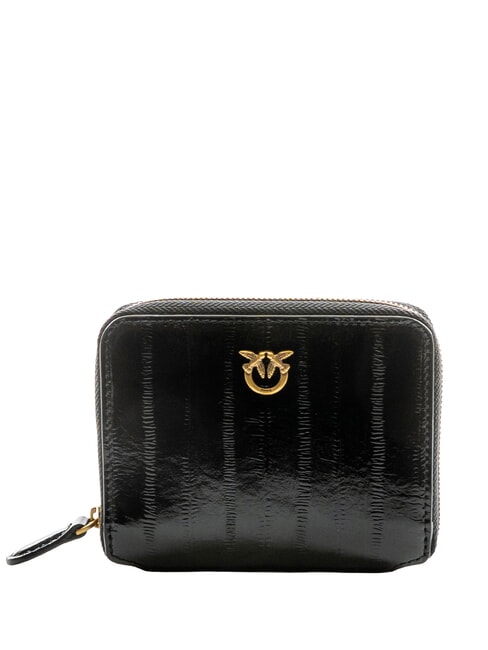 PINKO TAYLOR ZIP  noir-or antique - Portefeuilles Femme