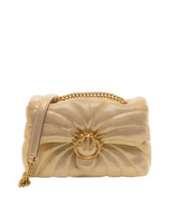 PINKO LOVE PUFF CLASSIC Grand sac convertible or/sable-or antique - Sacs pour Femme - 1