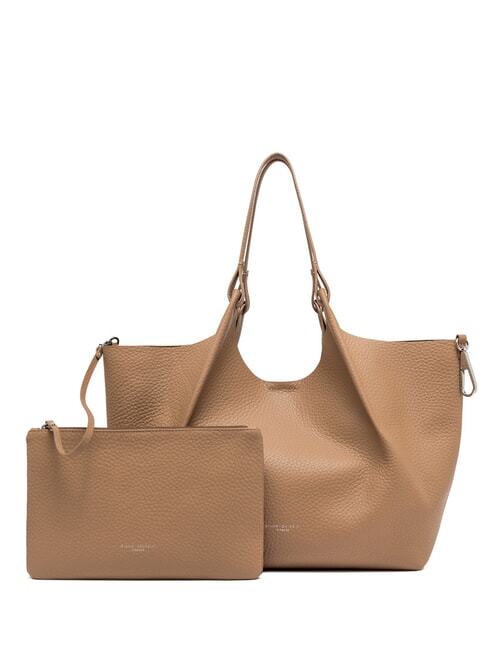 GIANNI CHIARINI DUA Grand sac à bandoulière en cuir argile - Sacs pour Femme