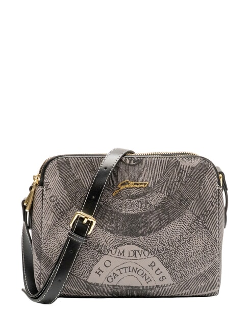 GATTINONI PLANETARIUM sac bandoulière monochrome gris clair/noir - Sacs pour Femme