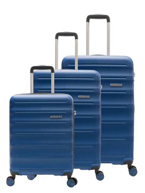 AMERICAN TOURISTER SPEEDLINK Ensemble de 3 chariots : cabine, moyen, grand BLEU - Ensemble Valises