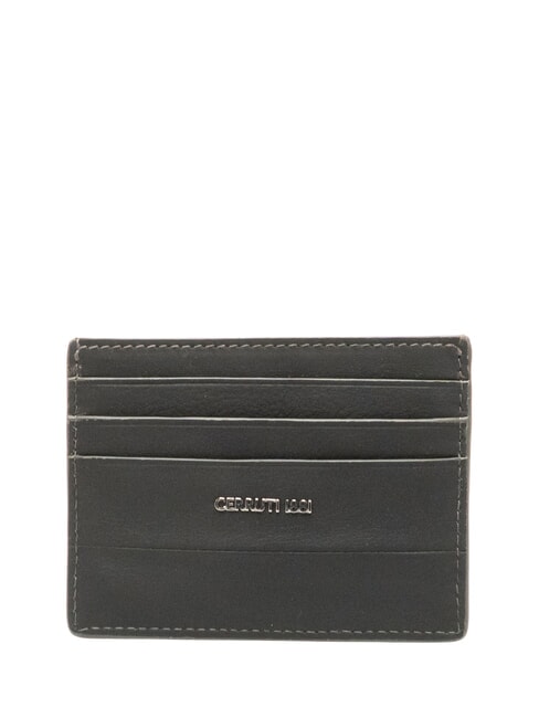 CERRUTI CERRUTIS porte-cartes en cuir noir - Portefeuilles Homme