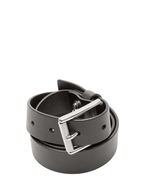 CERRUTI BUCKLE ceinture en cuir noir - Ceintures