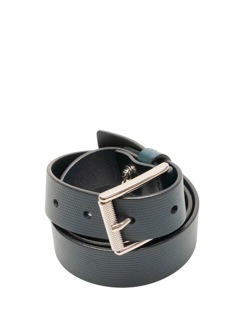 CERRUTI BUCKLE ceinture en cuir bleu - Ceintures