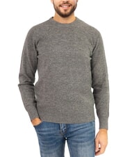 NORTH SAILS N|S Pull à col rond avec logo brodé mélange gris moyen - Pulls pour hommes - 1