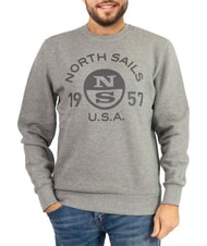 NORTH SAILS LOGO Sweat-shirt à col rond avec imprimé maxi mélange gris moyen - Pulls molletonnés - 1