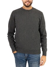 NORTH SAILS N|S Pull à col rond avec logo brodé mélange gris foncé - Pulls pour hommes - 1