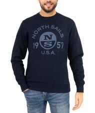 NORTH SAILS LOGO Sweat-shirt à col rond avec imprimé maxi - Pulls molletonnés