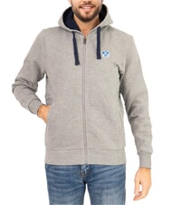 NORTH SAILS PATCH Sweat à capuche zippé mélange gris moyen - Pulls molletonnés - 1