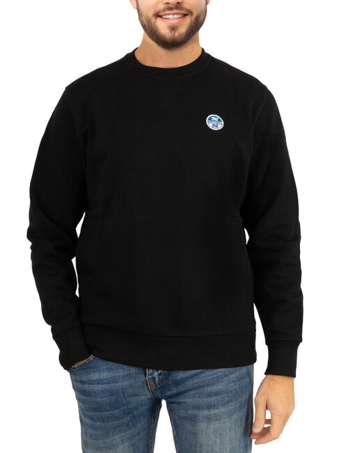 NORTH SAILS PATCH Sweat-shirt à col rond noir - Pulls molletonnés