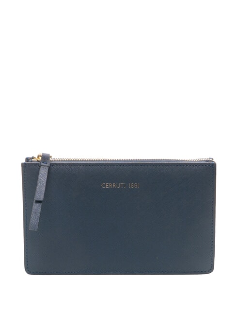 CERRUTI CERRUTIS Pochette avec bandoulière, en cuir bleu - Sacs pour Femme
