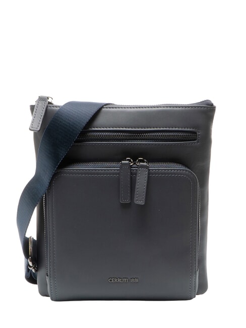 CERRUTI RORY Sac en cuir lisse bleu - Sacs en Bandoulières pour Homme
