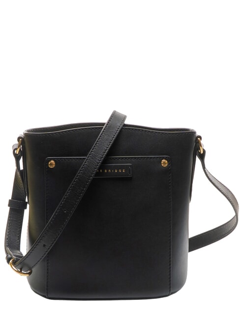 THE BRIDGE CECILIA Bandoulière en cuir black Gold - Sacs pour Femme