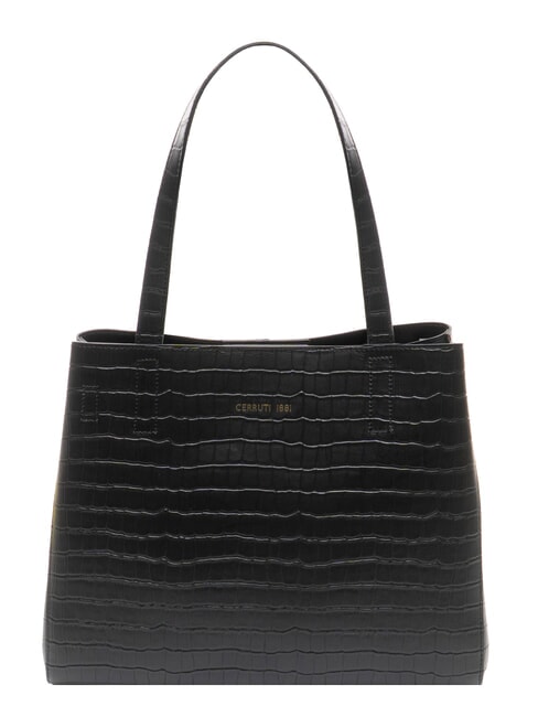CERRUTI ISABELLE Sac bandoulière en cuir noir - Sacs pour Femme