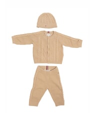 TOMMY HILFIGER TH KIDS Ensemble chemise, pantalon et chapeau m&eacute;rinos - Barboteuses et tenues pour b&eacute;b&eacute; - 1