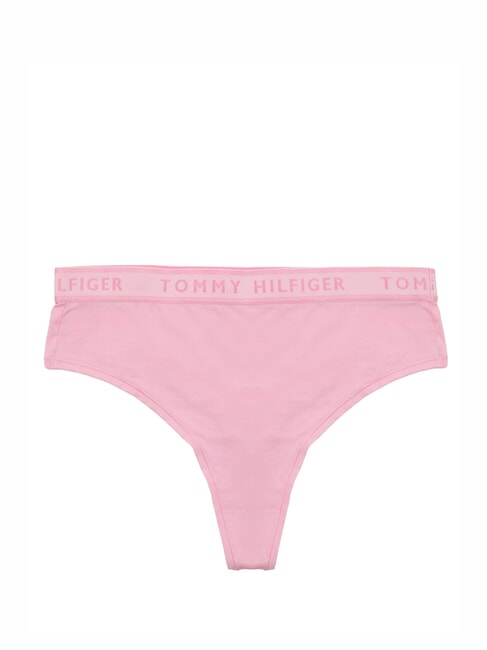 TOMMY HILFIGER TH String taille haute avec élastique logoté rose classique - Slip femme