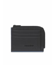 PIQUADRO ATLAS Porte-cartes/porte-monnaie en cuir plat - Portefeuilles Homme