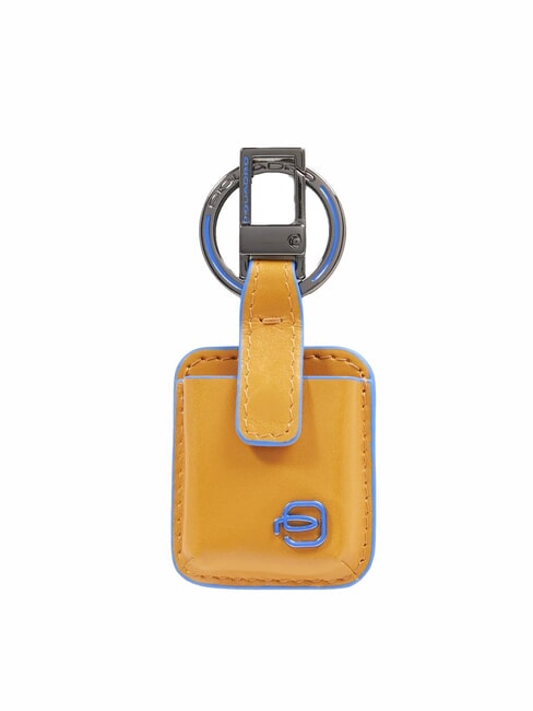 PIQUADRO Porte-clés BLUE SQUARE, avec dispositif CONNEQU jaune - Porte-clés